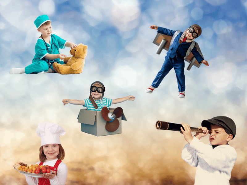 pretend play is an excellent open-end toy or game