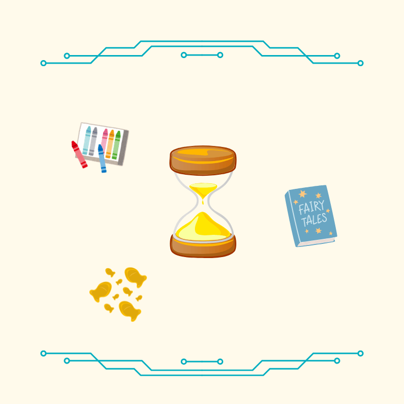 rotating activities like a game is a good way to keep kids entertained